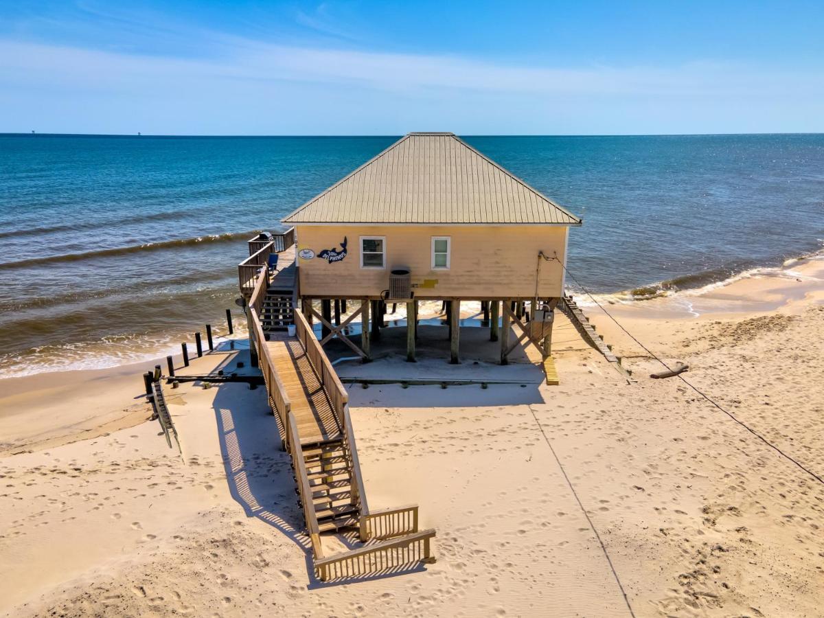 Villa Delphinus - Beachfront! And Pet Friendly! Feel The Ocean Breezed And Hear The Waves Lapping Right At Your Doorstep! Home Dauphin Island Exterior foto